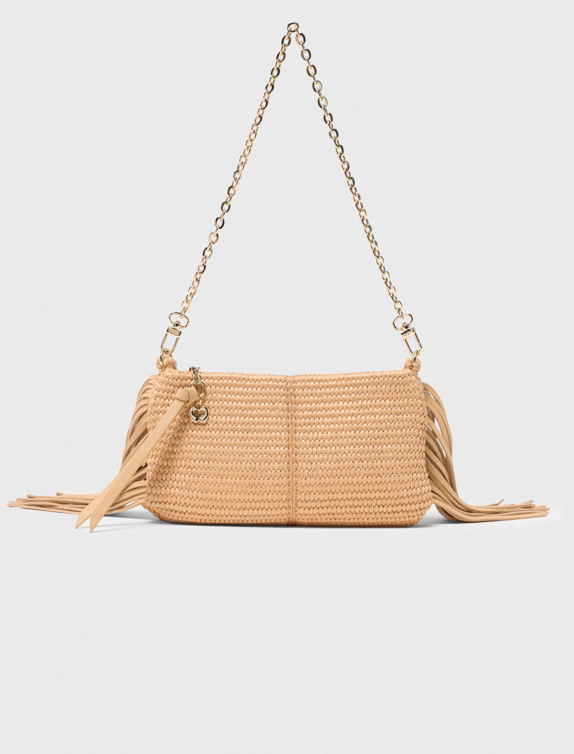 Miss M natural-look clutch bag -  - MAJE
