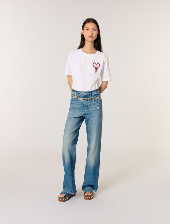 Maje : T-Shirts 顏色 白色/黑色/WHITE / BLACK
