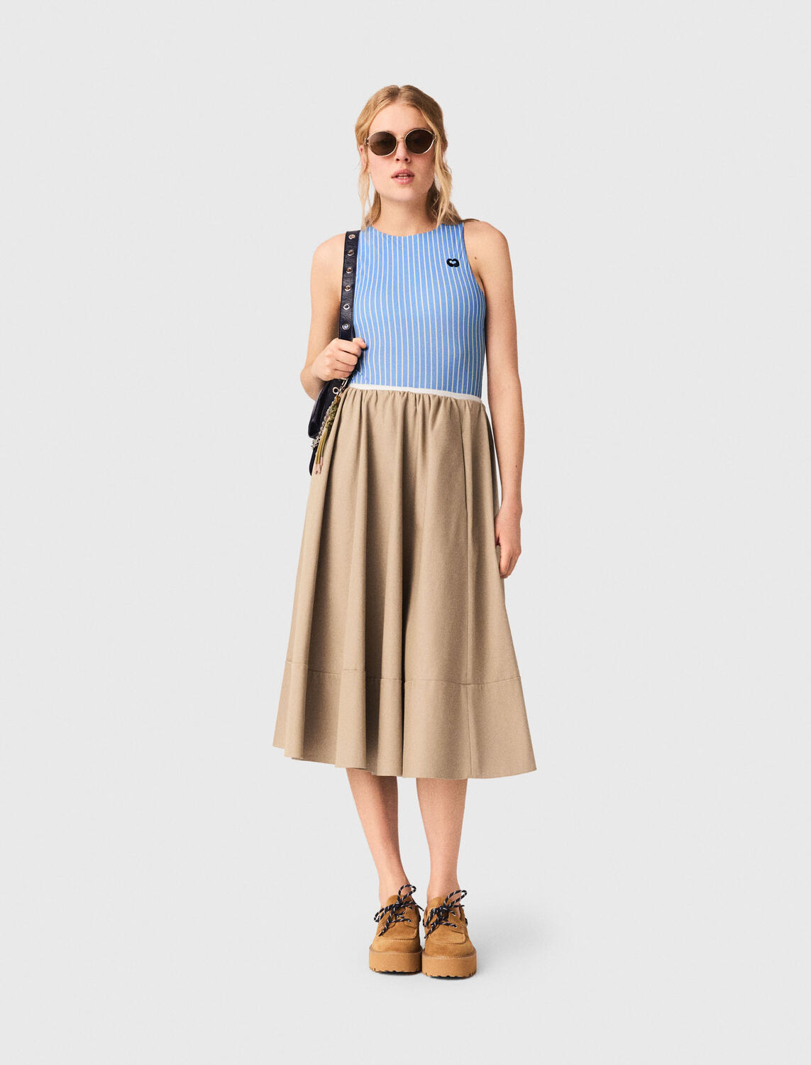Mid-length cotton skirt - Skirts & Shorts - MAJE