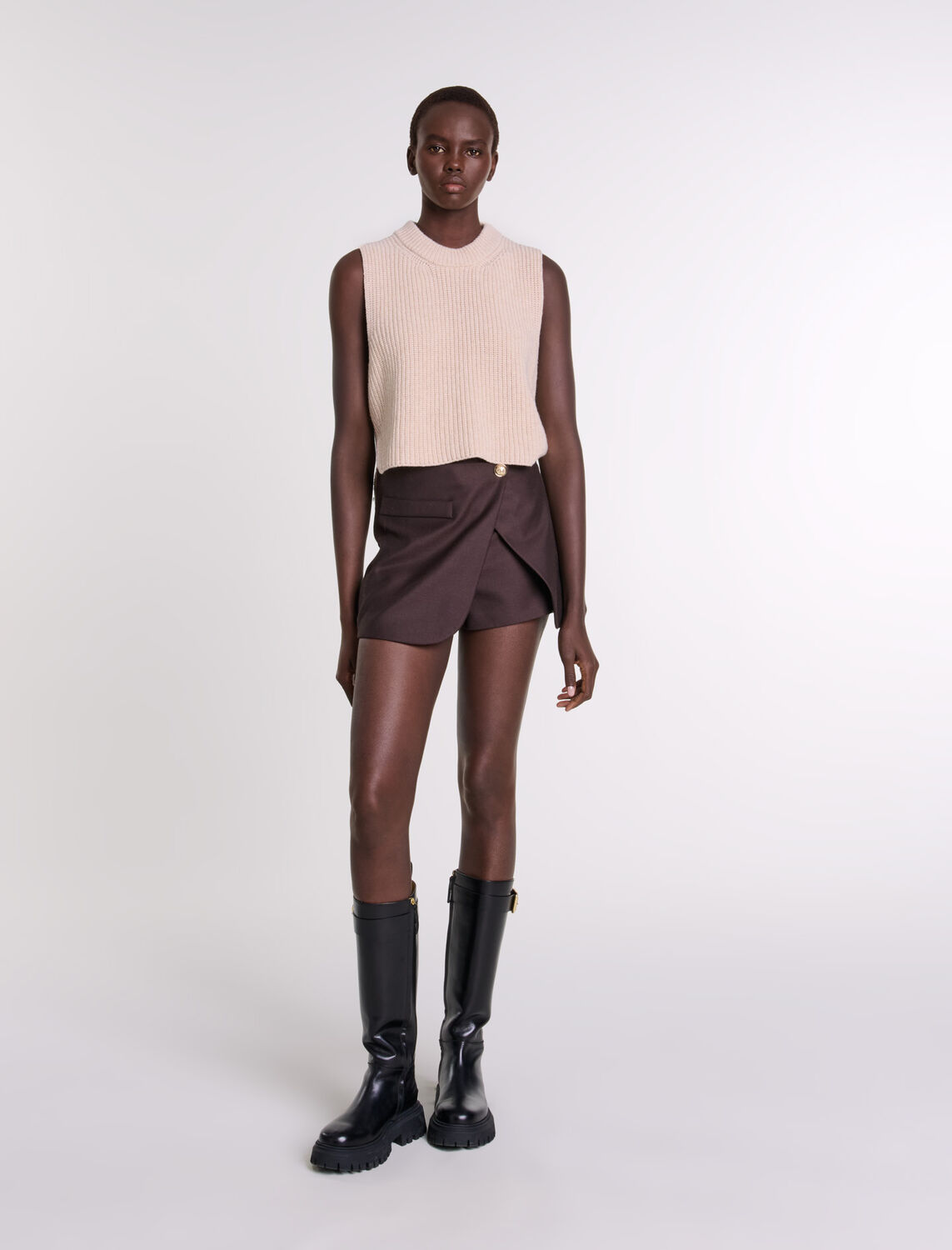 Sleeveless wool jumper - Fall-Winter Collection - MAJE