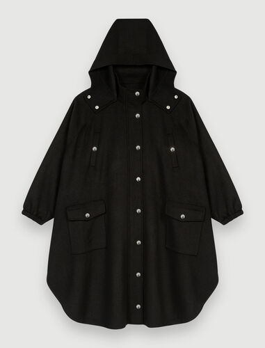Oversized double-faced coat : Coats & Jackets color Black