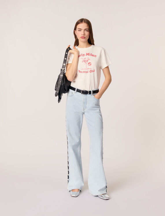 maje : T-Shirts 顏色 白色/WHITE