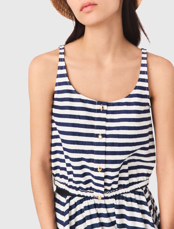 Linen-blend top - Tops - MAJE