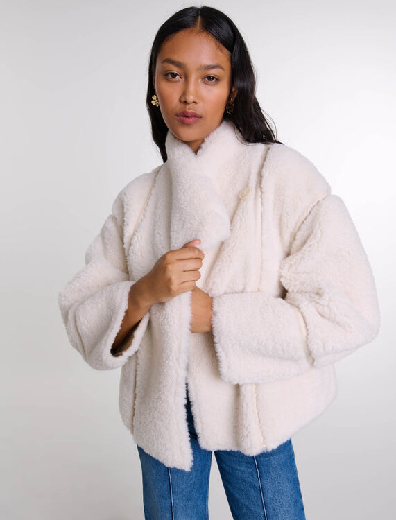 Short faux fur coat - Fall-Winter Collection - MAJE