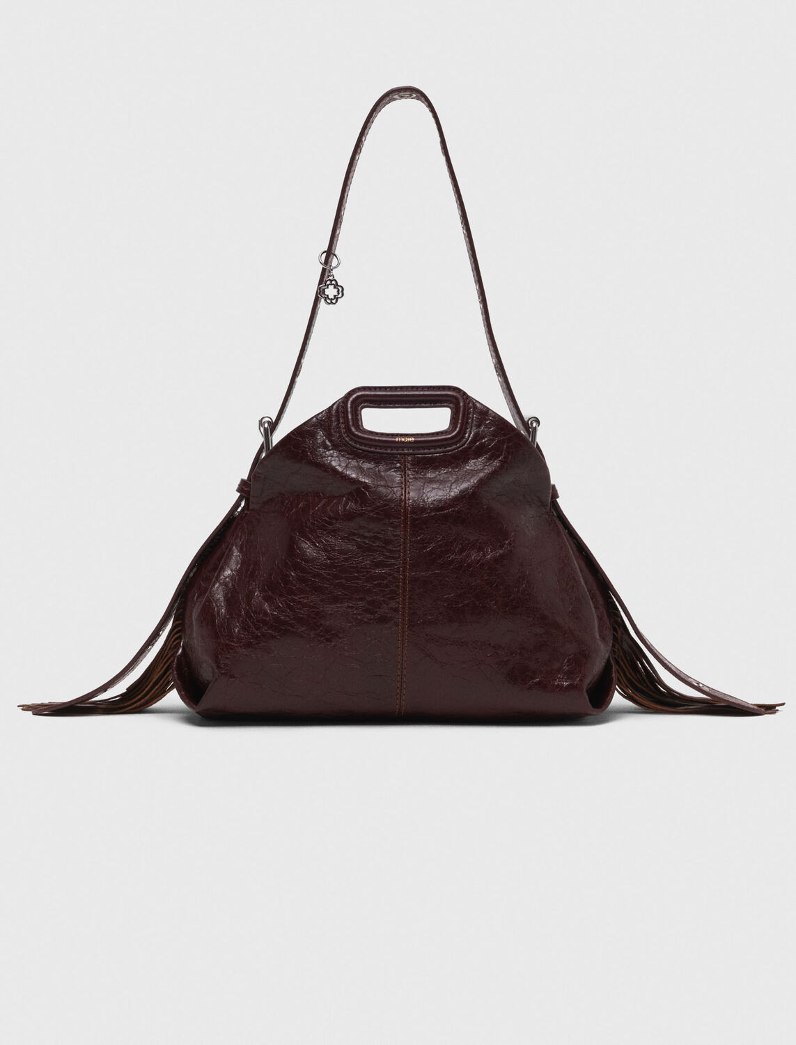 Crackled leather Miss M bag -  - MAJE