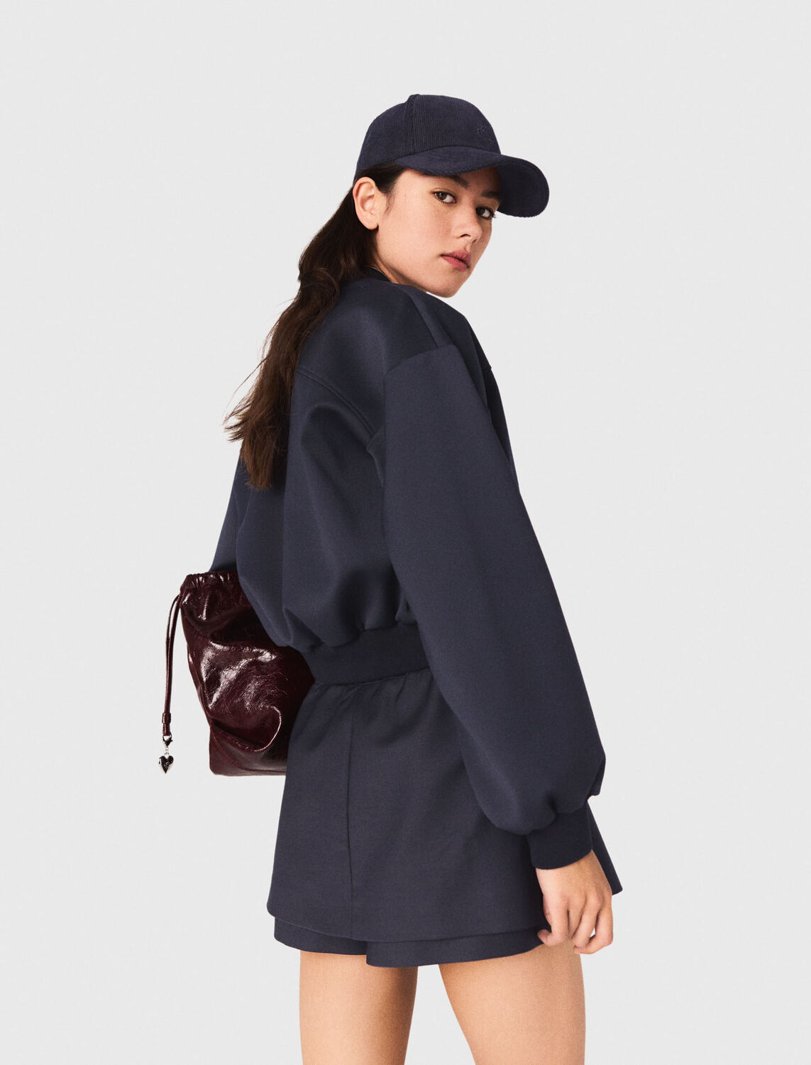 Zipped mixed wool bomber - Blazers & Jackets - MAJE