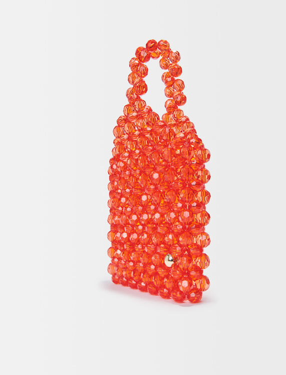 Beaded mini bag : Shoulder bags color Orange