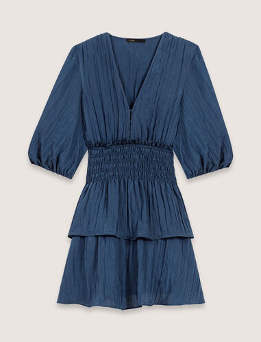 Short ruffled dress : Dresses color Pale Pink