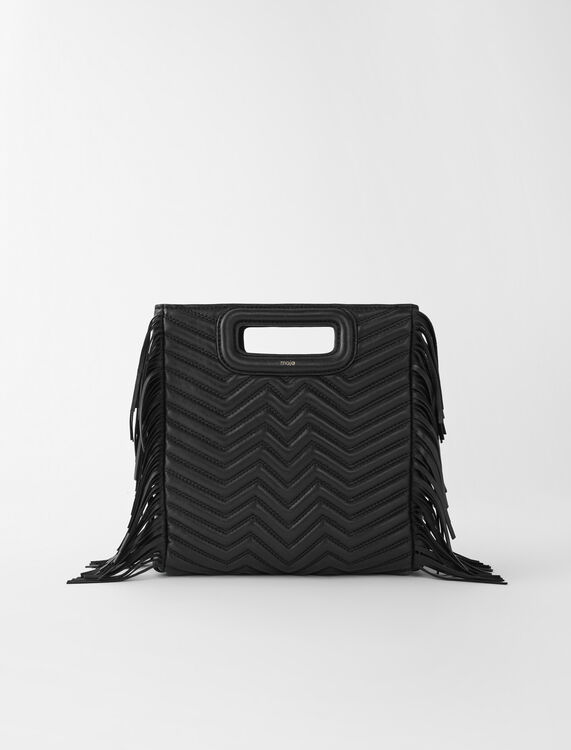 Quilted leather M bag -  - MAJE