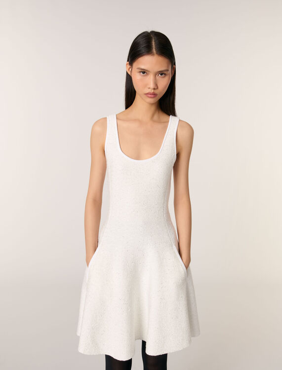 Sequin knit short dress - Dresses - MAJE