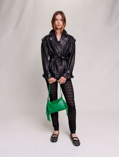 maje : Trousers & Jeans 顏色 黑色/BLACK