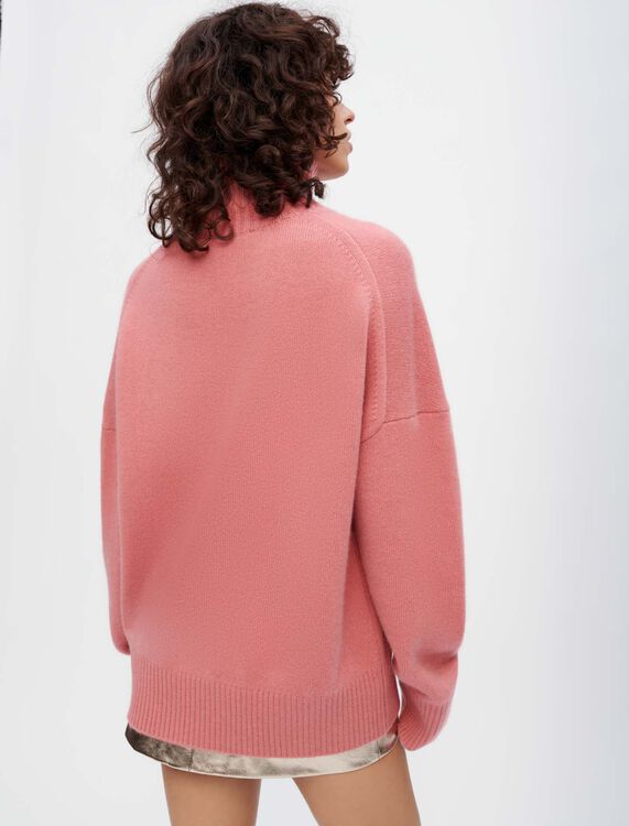 Loose-fitting stretch cashmere pullover - Cardigans & Sweaters - MAJE