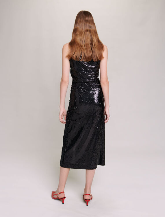 Sequinned midi skirt - Skirts & Shorts - MAJE