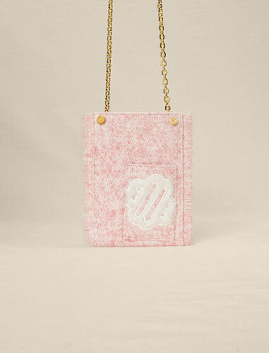 Pink tweed-effect phone bag : Chinese New Year Collection color Pink