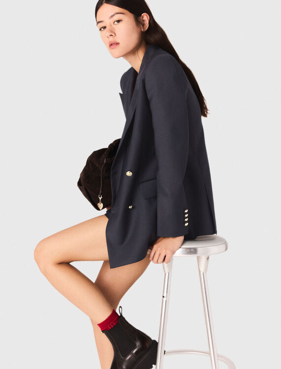 Suit jacket with gold buttons - Blazers & Jackets - MAJE