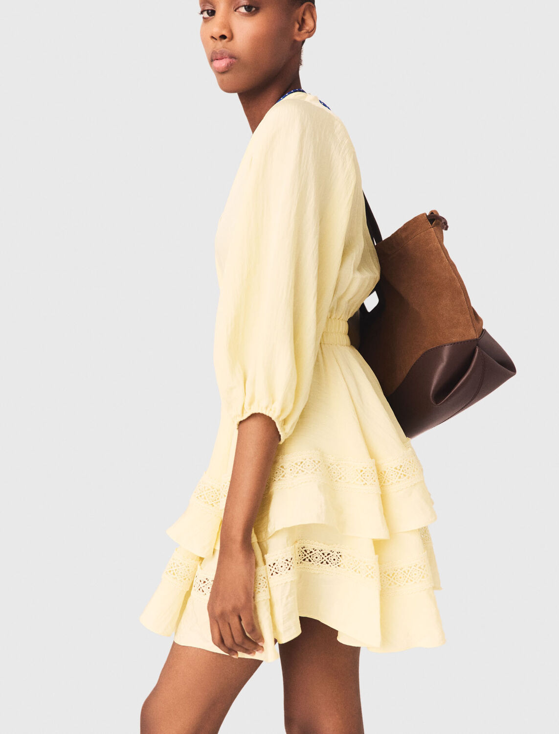 Short ruffled dress - Dresses - MAJE