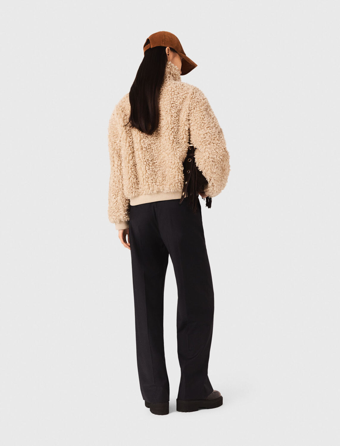 Short bouclé jacket : Blazers & Jackets color Camel