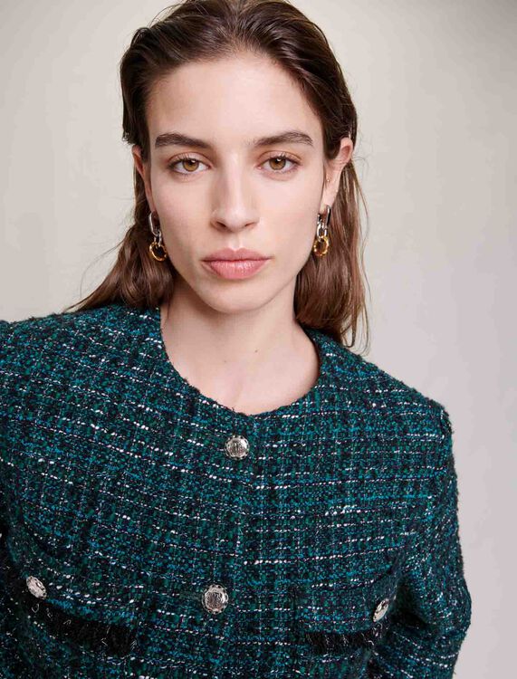 Short tweed jacket - Blazers & Jackets - MAJE