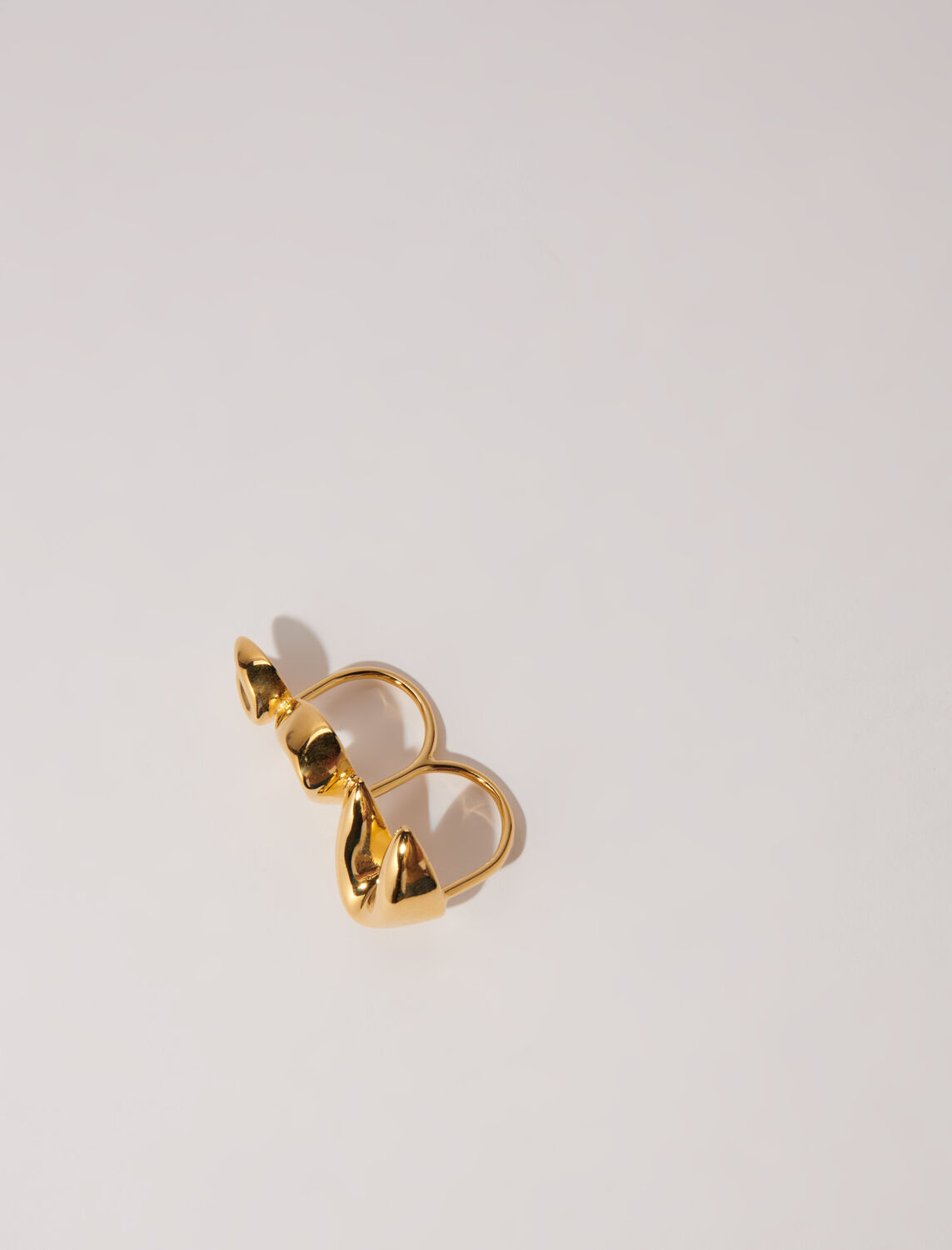 Triple fortune cookie ring - Fall-Winter Collection - MAJE
