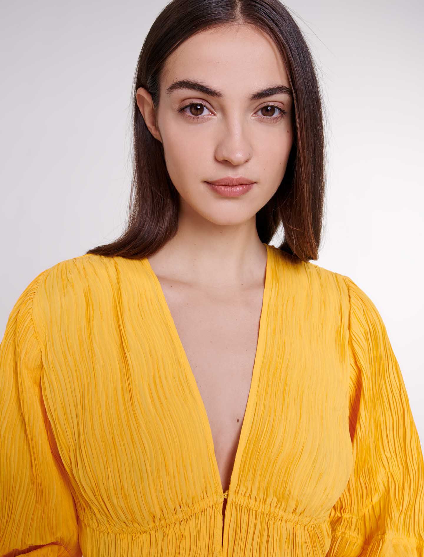 maje yellow dress