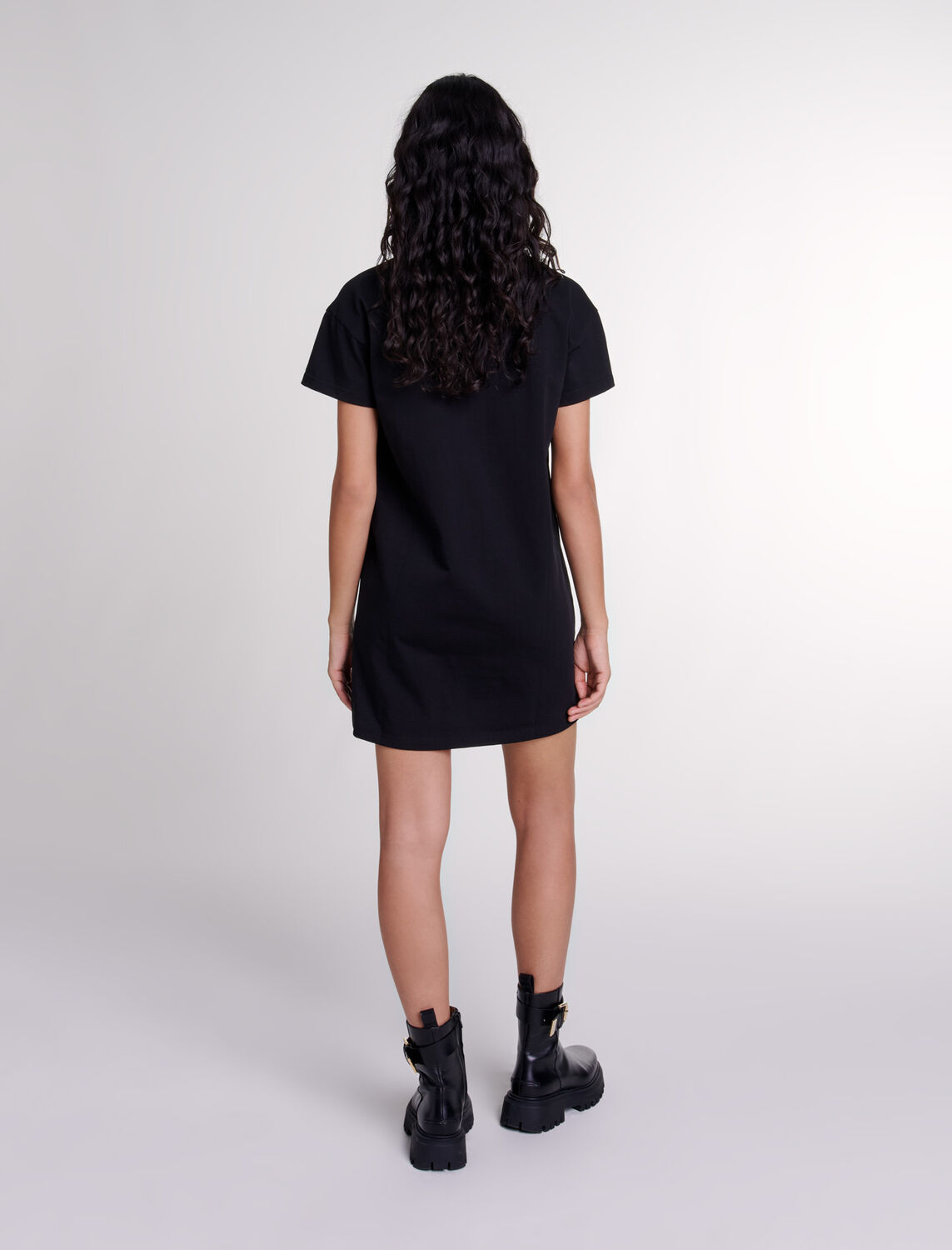 Embroidered rhinestone polo dress - Sport Capsule - MAJE