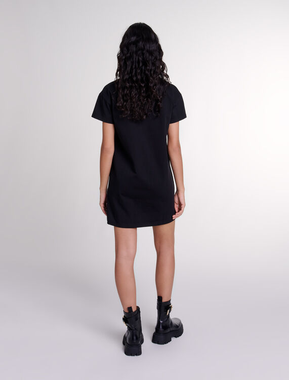 Embroidered rhinestone polo dress - Sport Capsule - MAJE