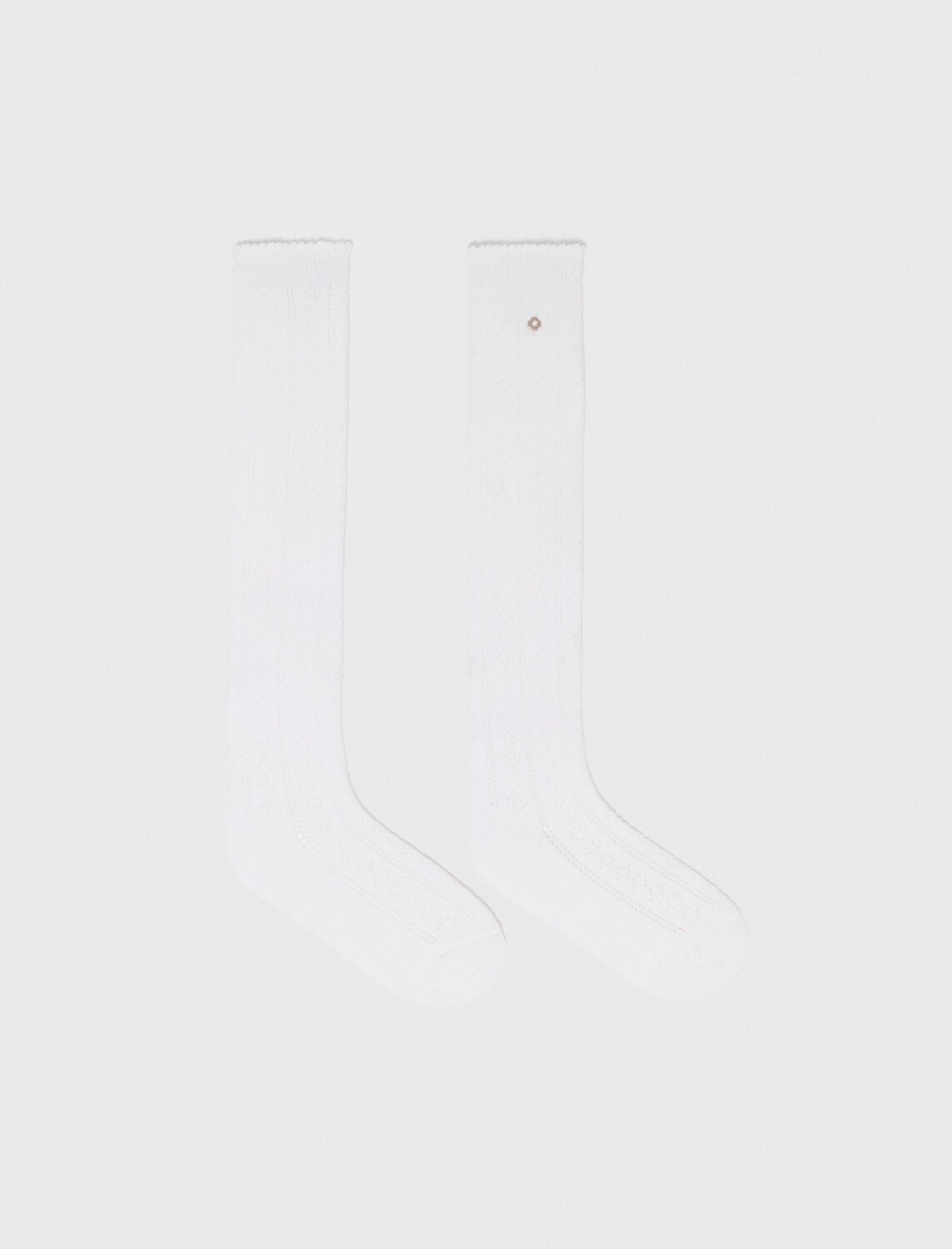 Knee-high pointelle socks -  - MAJE