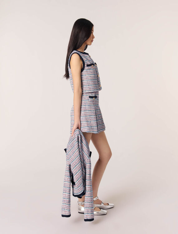 Tweed 2-in-1 short dress - Dresses - MAJE