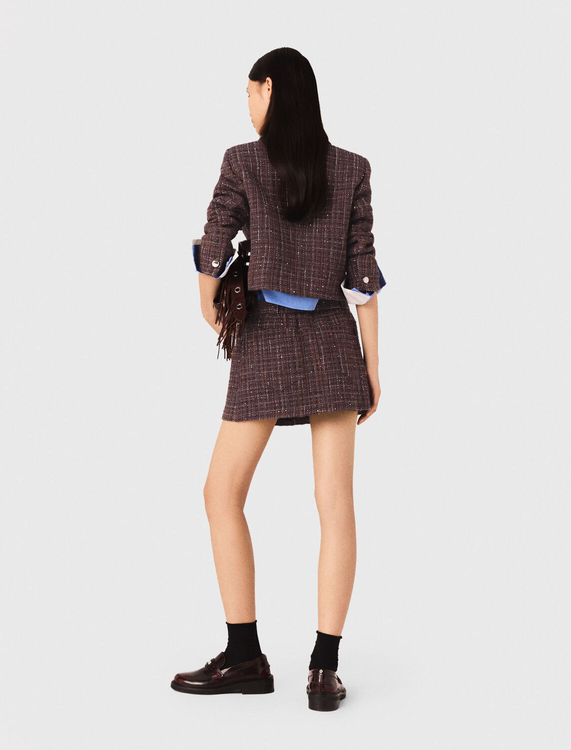 Short tweed jacket - Blazers & Jackets - MAJE