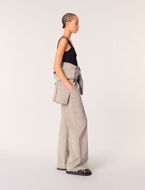 maje : Trousers & Jeans 顏色 灰色/GREY