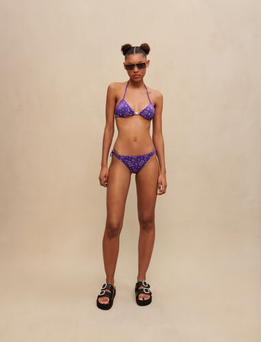 Paisley two-piece swimsuit : T-Shirts color Purple bandana