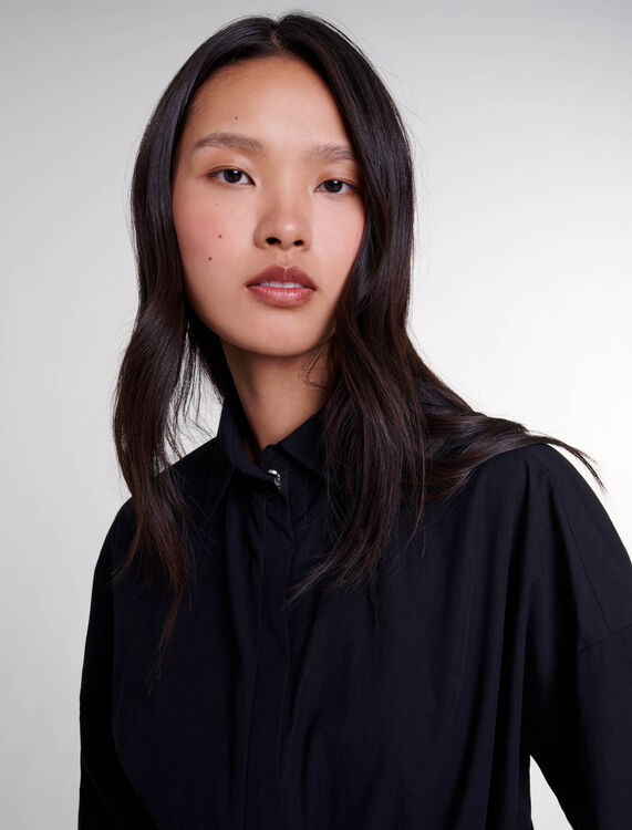 Short elasticated shirt dress - Fall-Winter Collection - MAJE