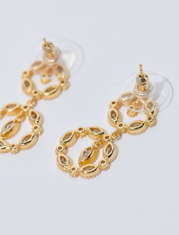 Rhinestone pendant earrings - Jewelry - MAJE