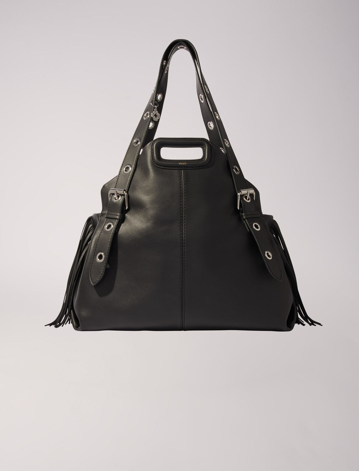 Plain leather Miss M XL bag - M Bag - MAJE