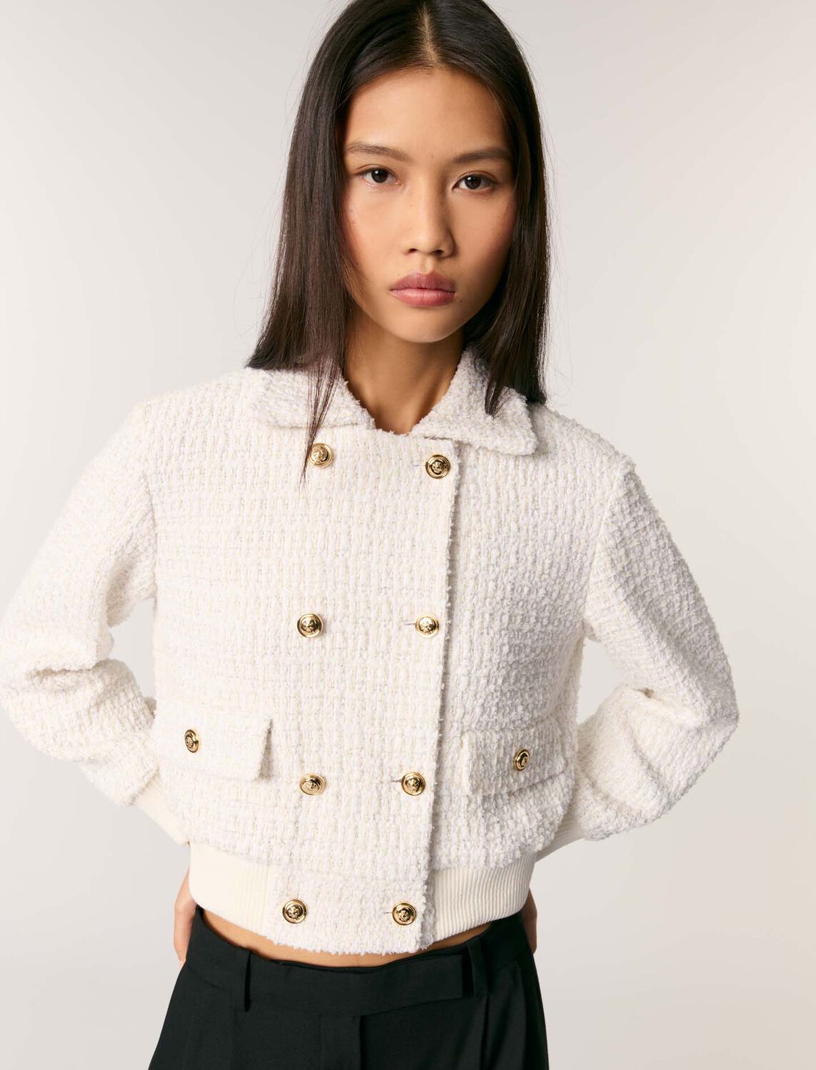 Maje : readytowear-blazers 顏色 淡褐色/ECRU