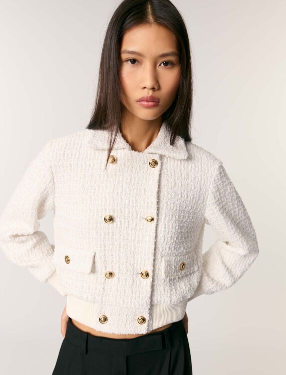 Short tweed jacket - Blazers & Jackets - MAJE