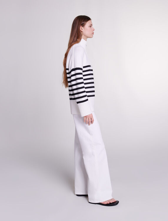 Breton jumper with zip collar - View All - MAJE