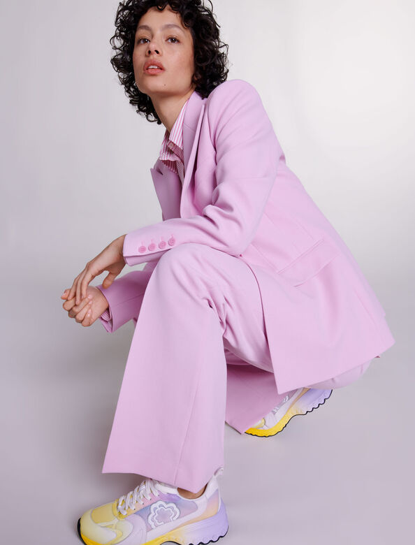 Fitted suit jacket : Blazers & Jackets color Pale Pink