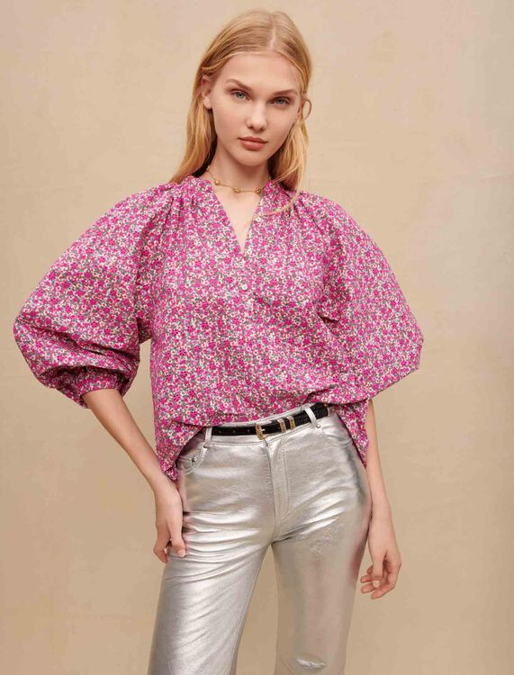 Floral printed blouse -  - MAJE