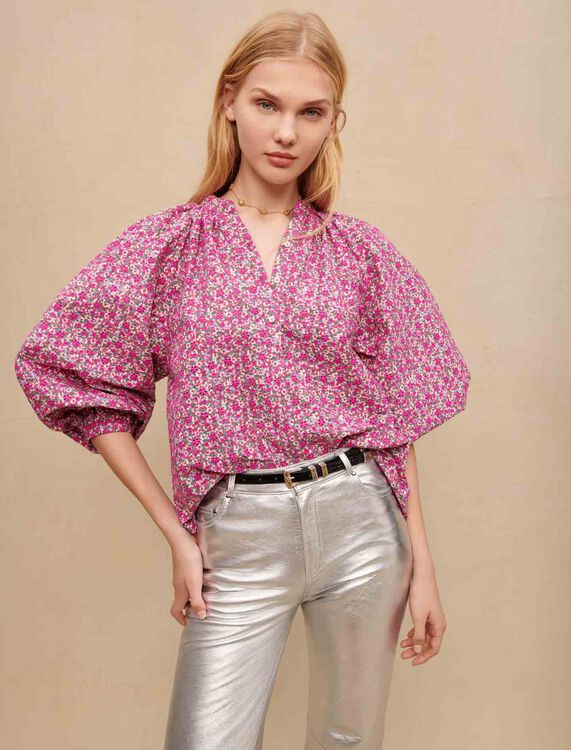 Floral printed blouse - Tops - MAJE
