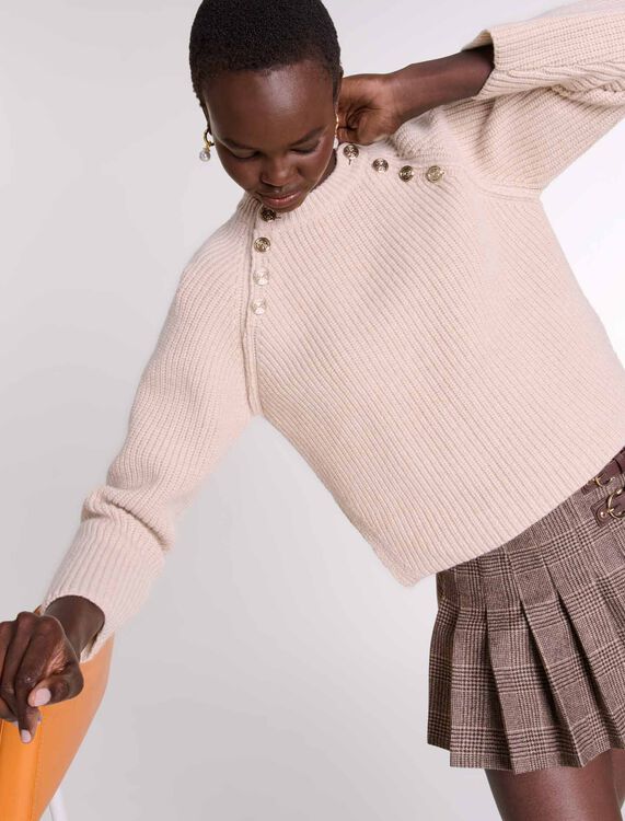 Ribbed wool jumper - Fall-Winter Collection - MAJE