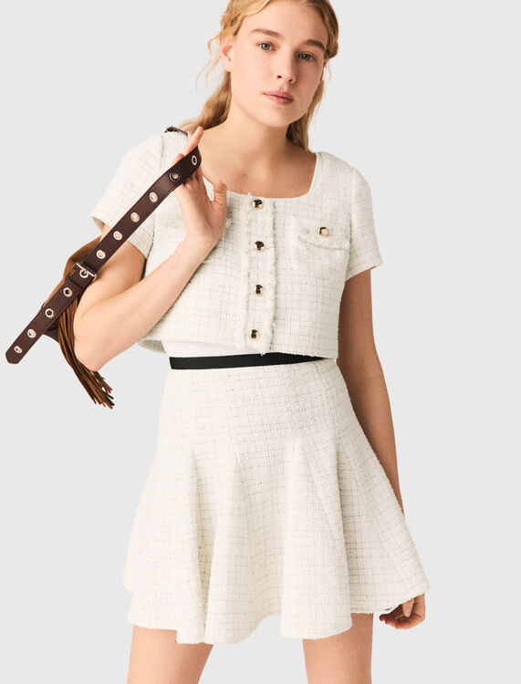 2-in-1 tweed dress - Dresses - MAJE