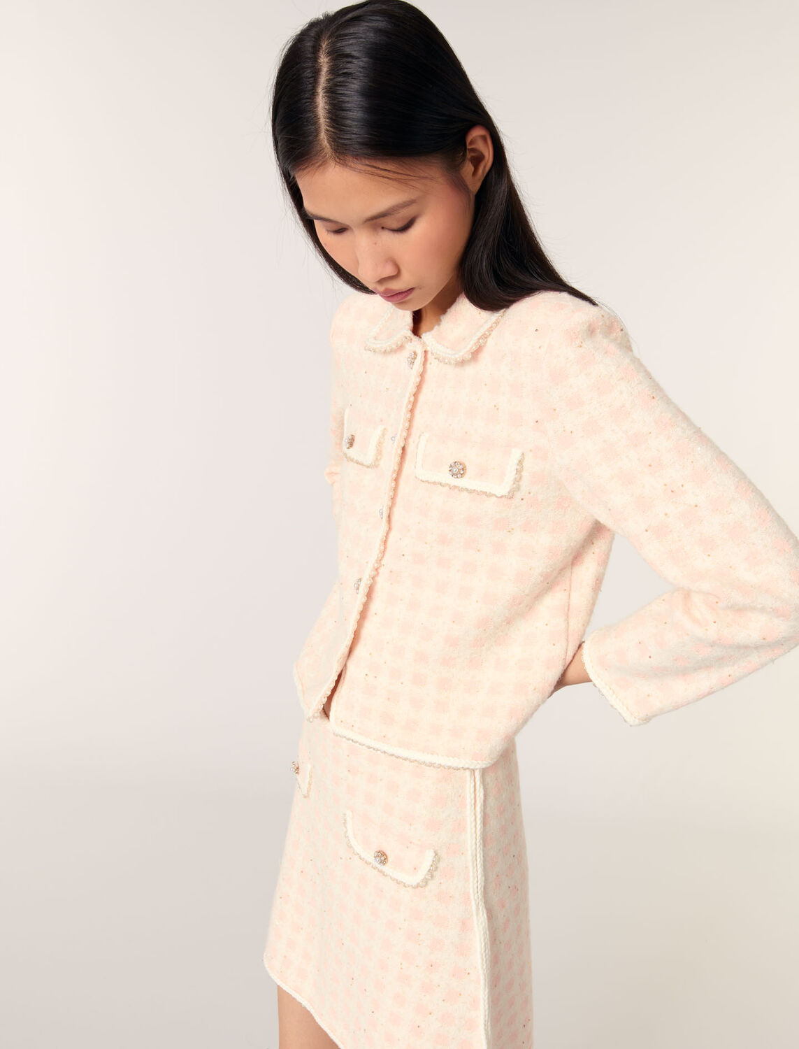 Maje : Sweaters & Cardigans 顏色 粉色淡褐色/