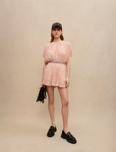 Printed playsuit : Jumpshort & Jumpsuits color Orange camouflage