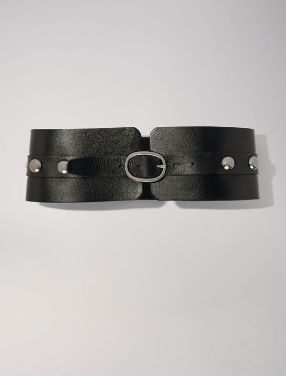 Leather corset belt : View All color Black
