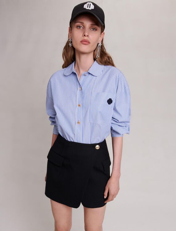 Asymmetric wrap skirt - View All - MAJE