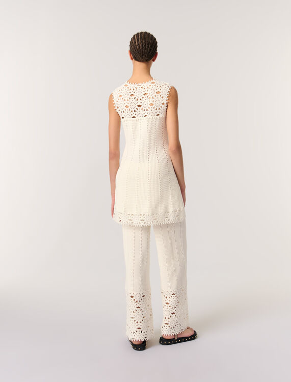 Short crochet dress - Dresses - MAJE