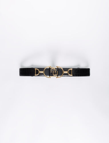 双M马衔扣腰带 : Other accessories 顏色 黑色/BLACK