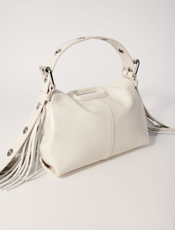 Crackle leather mini Miss M bag - Bags - MAJE