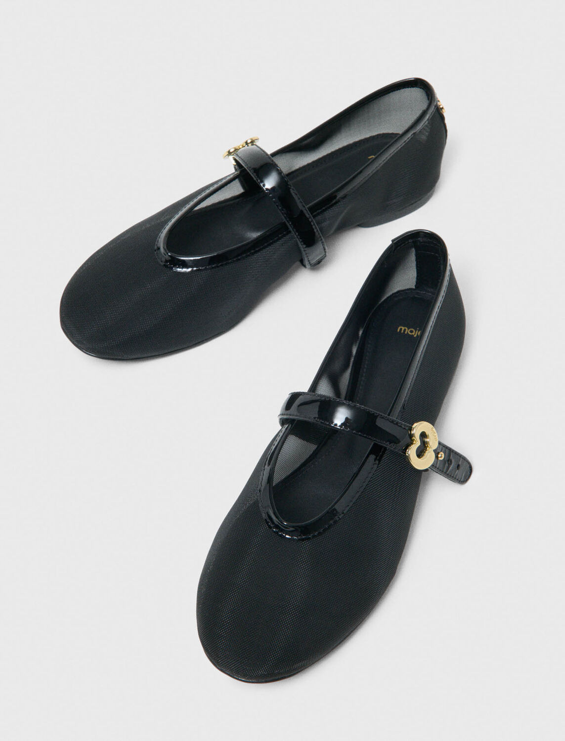 Mesh ballet flats - Sling-Back & Sandals - MAJE